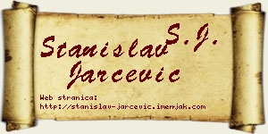 Stanislav Jarčević vizit kartica